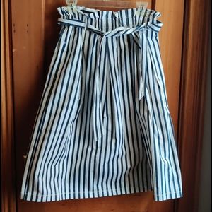 New Midi Striped Skirt w pockets.